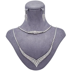 سرویس نقره جواهری زنانه میکرو رادیوم مدل اطلس2